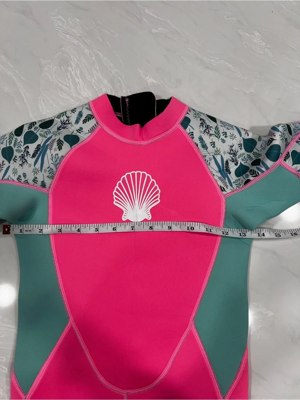 Dive and Sail Neoprene Kids’ Wetsuit Size XXL Pink Long Sleeve Back Zip Full